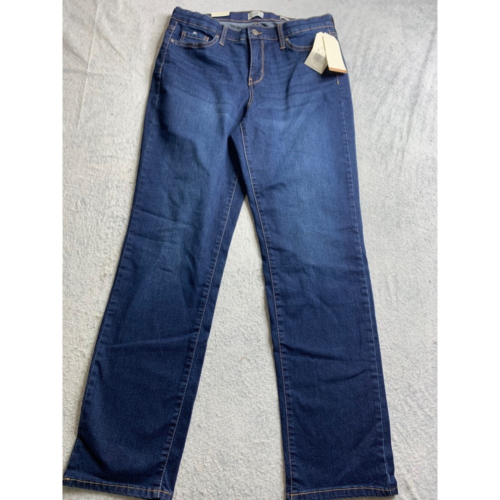 Women's 12‎ wonderfly stretch straight leg blue jeans NWT